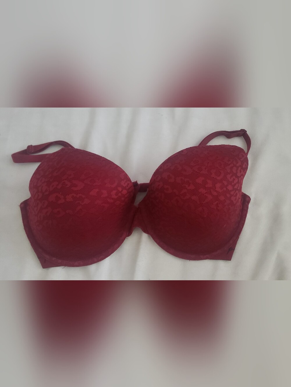 Pink Victoria's Secret Leopard Print Wear Everywhere T Shirt Lightly Lined Bra